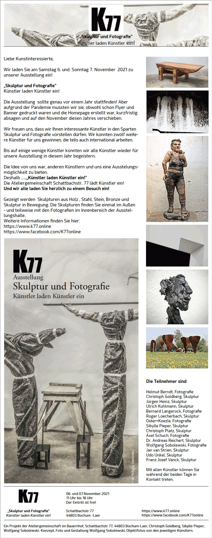 Newsletter-Skulptur-Fotografie